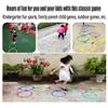 AGYHAM Hop Floor Hopscotch Ring Game, 10 Laps 10 Buckle Kids Balance Coordination Training Equipment, Improve Gross Motor Skills (Size : 38cm/15in) view 4
