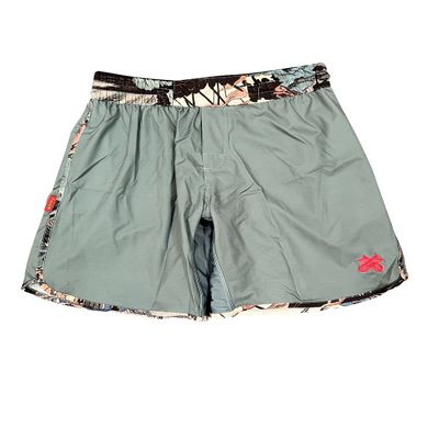 Ronin Tagaki BJJ Shorts Training Shorts for MMA, No-Gi BJJ, Cross Training (L) Green