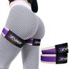 TAVIEW Occlusion Bands for Women Glutes & Hip Building, Blood Flow Restriction Bands BFR Bundle Booty Bands, Best Fabric Resistance Bands for Exercising Your Butt, Squat, Thigh, Fitness, Purple/Grey view 1