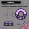 BRAVORD TG11PRO Skateboard Bearings, Black Ceramic Ball Bearings with Washers and Spacers (Pack of 8) view 3