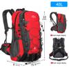 INOXTO lightweight Hiking Backpack 35L/40L Hiking Daypack with Waterproof Rain Cover for Travel Camping Outdoor Men and Women (40L Red) view 3