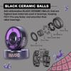 BRAVORD TG11PRO Skateboard Bearings, Black Ceramic Ball Bearings with Washers and Spacers (Pack of 16) view 4