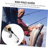50 Pieces Fishing Rod Tip Repair Kit Rod Tips Kit Replacement for Freshwater Saltwater Rods Stainless Steel Ceramic Ring Guide Replacement Kit view 3