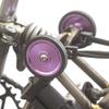 ACEOFFIX 55mm Aluminium Easy Wheels for BROMPTON folding bike in PURPLE view 1