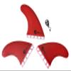 Culture Supply HCM Surfboard Fins (Orange, Medium (HCM-4)) view 2