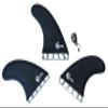 Culture Supply HCM Surfboard Fins (Orange, Medium (HCM-4)) view 3