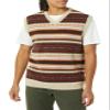 Amazon Essentials Men's Lambs Wool Sweater Vest, Oatmeal Heather Fair Isle, Large Tall view 4