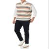 Amazon Essentials Men's Lambs Wool Sweater Vest, Pale Grey Ombre, X-Large view 3
