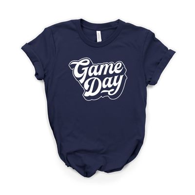 Football Shirt, Game Day Shirt, Game Day, Football Mom, College & High School Season, Softstyle Unisex Tee Navy