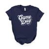 Football Shirt, Game Day Shirt, Game Day, Football Mom, College & High School Season, Softstyle Unisex Tee Navy view 1