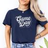 Football Shirt, Game Day Tee, Game Day Gift, Football Mom, College & High School, Season, Bella Canvas Soft-Feel Unisex Tee Navy view 2