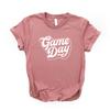 Football Shirt, Game Day Shirt, Game Day, Football Mom, College & High School Season, Softstyle Unisex Tee Mauve view 1