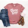 Football Shirt, Game Day Shirt, Game Day, Football Mom, College & High School Season, Softstyle Unisex Tee Mauve view 2