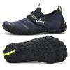 UBFEN Water Shoes for Kids Boys Girls Aqua Socks Barefoot Beach Sports Swim Pool Quick Dry Lightweight Toddler Little Big Kid A Blue White 9 Toddler view 1