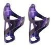 Bike Water Drink Bottle Holder Cage for MTB Mountain Road Bicycle Nylon Chameleon (Purple Blue Change) Gloss,2 Pack view 1