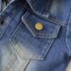 IDOPIP Toddler Kids Boys Girls Baby Denim Jacket Red Buffalo Plaid Hoodie Jean Jacket Coat Long Sleeve Zipper Hooded Trucker Jackets Cowboy Overcoat Basic Casual Outwear Blue + Plaid 6-12 Months view 2