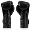 Fairtex Muay Thai Boxing Gloves BGV9 - Heavy Hitter Mexican Style Training & Sparring Gloves for Kick Boxing MMA K1 (Black, 10 oz) view 2