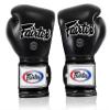 Fairtex Muay Thai Boxing Gloves BGV9 - Heavy Hitter Mexican Style Training & Sparring Gloves for Kick Boxing MMA K1 (Black, 10 oz) view 3