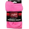 Rawlings Baseball / Fastpitch Softball Socks | 2 Pair | Pink | Large view 4