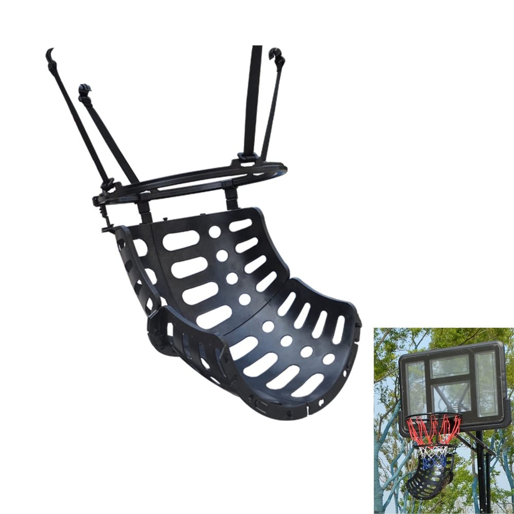 Basketball Return Attachment, Portable and Easy Setup Basketball Shot Return System, Time-Saving Shooting Form
