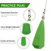 THKFISH Fishing Practice Plugs Practice Plugs Weight Casting Plug Fishing Practice for Kids Improving Casting Skill, 7 Sizes view 2