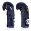 Fairtex Muay Thai Boxing Gloves BGV9 - Heavy Hitter Mexican Style Training & Sparring Gloves for Kick Boxing MMA K1 (Blue/Blue Piping, 16 oz) view 4