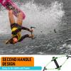 Obcursco Wakeboard Rope, 75FT Water Ski Ropes with EVA Handle, 4 Sections Wake Board Rope for Water Skiing, Wakeboard, Kneeboard (75FT,Green & Black) view 4