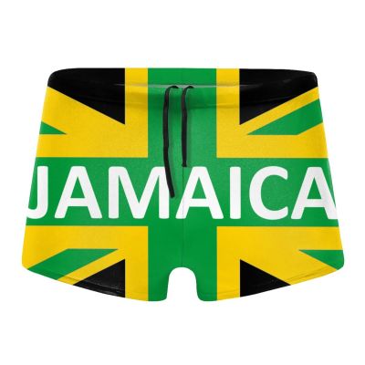 PARKNOTES Jamaican Kingdom Flag Mens Trunks Swimwear Brief Swimsuit Shorts Boxer Pants