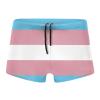 PARKNOTES Transgender Pride Flag Mens Trunks Swimwear Brief Swimsuit Shorts Boxer Pants view 1