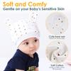 2 Sets Newborn Baby Caps and Scratch Mittens Gloves, Beanie Hat and Mittens for 0-6 Months view 2