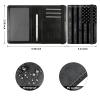 Passport and Vaccine Card Holder Combo with RFID Signal Block, Black American Flag Design PU Leather Credit Card Holder Wallet Cover, with CDC Vaccination Card Protector Slot & Metal Pen view 2