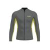 GoldFin Wetsuit Top Men, 2mm Wet Suits Neoprene Jacket Long Sleeve for Diving Surfing Kayaking Swimming Gray XXX-Large view 1
