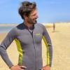 GoldFin Wetsuit Top Men, 2mm Wet Suits Neoprene Jacket Long Sleeve for Diving Surfing Kayaking Swimming Gray XXX-Large view 3