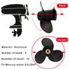 Boatman 10 3/8x12 Aluminum Outboard Boat Propeller fit Mercury Engines 9.9-25 Hp,10 Spline Tooth,RH,OEM NO.48-19639A40 view 2