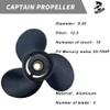 Boatman 11 1/8x13 Aluminum Outboard Boat Propeller fit Mercury Engines 25-70 Hp,13 Spline Tooth,RH,OEM NO.48-855858A5 view 4