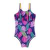 Yihuimin Girls One Piece Swimsuit Rainbow Straps Ruffle Cartoon Printed Bathing Suit Hawaii Beachwear Navy Blue 4 Years view 3