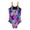 Yihuimin Girls One Piece Swimsuit Rainbow Straps Ruffle Cartoon Printed Bathing Suit Hawaii Beachwear Navy Blue 4 Years view 4