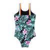 Yihuimin Girls One Piece Swimsuit Rainbow Straps Ruffle Cartoon Printed Bathing Suit Hawaii Beachwear Green Lily 4 Years view 4