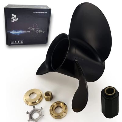 Boatman 14x13 Aluminum Outboard Boat Propeller fit Mercury Engines 40-140 Hp,15 Spline Tooth,RH,OEM NO.48-77340A45