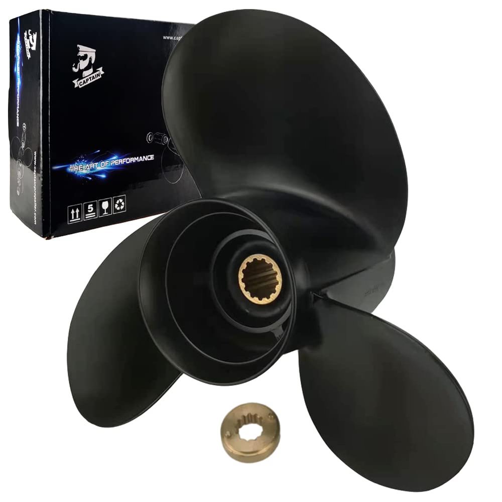 Boatman 10 3/8x14 Aluminum Outboard Boat Propeller fit Mercury Engines 25-70 Hp,13 Spline Tooth,RH,OEM NO.48-816706A45