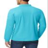 MAGCOMSEN Long Sleeve Polo Shirts for Men Golf Shirts for Men Work Shirts for Men T Shirts Fishing Shirts Casual Shirts Quick Dry Summer Shirts Golf Polo Shirts for Men Ice Blue view 2