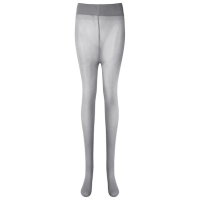 ACSUSS Women's Nylon Pantyhose Hosiery Seamless Tights Sexy Lingerie Solid Color Footed Stockings Grey One Size