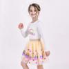 Girls Skirt Tutu Dress Shiny Easter Egg Colorful Sequin Glitter Waist Size 7-8 Beige view 2