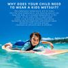 Goldfin Kids Wetsuits for Boys Girls, 2mm Toddler Shorty Wetsuit Youth Neoprene Suit Front Zip Keep Warm for Water Aerobics Diving Surfing Swimming view 2