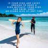 Goldfin Kids Wetsuits for Boys Girls, 2mm Toddler Shorty Wetsuit Youth Neoprene Suit Front Zip Keep Warm for Water Aerobics Diving Surfing Swimming view 3