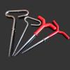 Stainless Steel Ice Fishing Drill Tent Pegs Spiral Auger Screws Shelter Stake Nails Ice Auger Drill for Camping Outdoor 6 Packs, Silver view 3