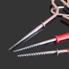 Stainless Steel Ice Fishing Drill Tent Pegs Spiral Auger Screws Shelter Stake Nails Ice Auger Drill for Camping Outdoor 6 Packs, Silver view 4