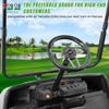 10L0L Golf Cart Steering Wheel, Universal Design Fit for Yamaha, EZGO RXV & TXT, Club Car DS, Club Car Precedent Tempo, Most Golf Cart (Coal Black) view 2