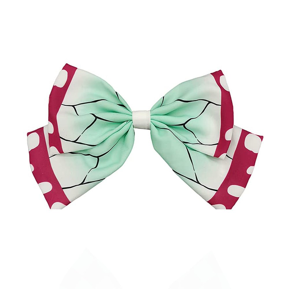 Bow Tie Bow Knot Hair Pin Ties Accessories props decorations head wear for Shinobu Nezuko Tanjirou Cosplay use (Tsuyuri Kanao)