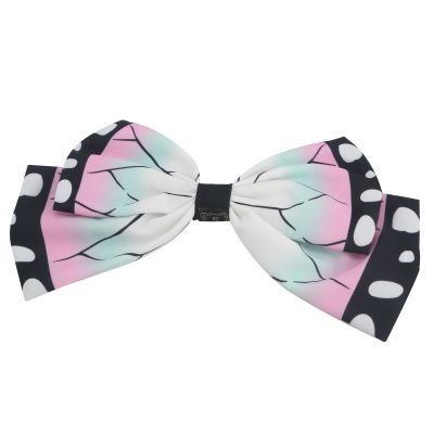 Bow Tie Bow Knot Hair Pin Ties Accessories props decorations head wear for Shinobu Nezuko Tanjirou Cosplay use (Kochou Shinobu)